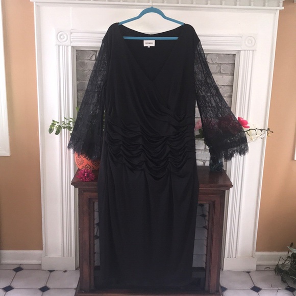 IZIDRESS COCKTAIL DRESS PARTY LACE  SLEEVE Sz 22W - Picture 6 of 8